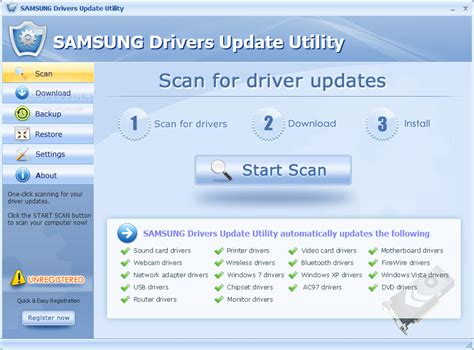 Samsung update drivers windows 10